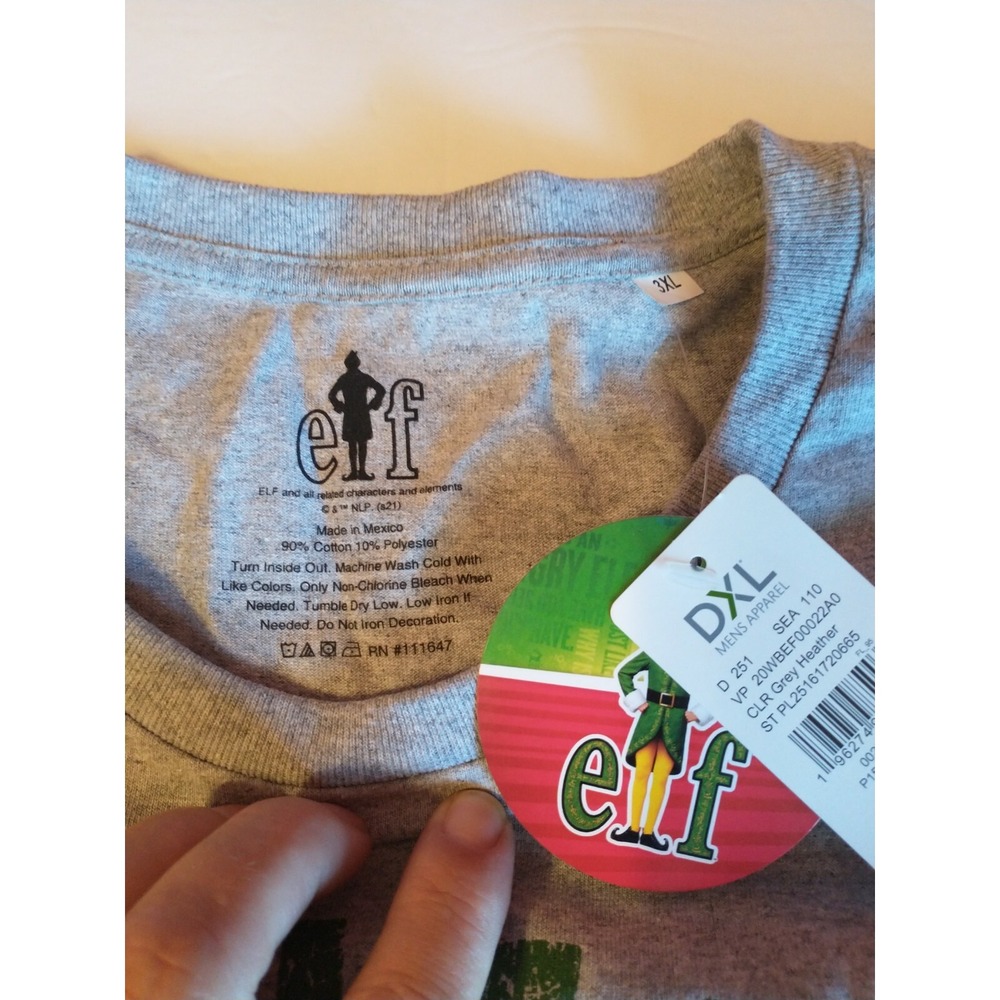 Elf The Movie Santa Coming T Shirt NWT‎ size 3 XL - Picture 2 of 4